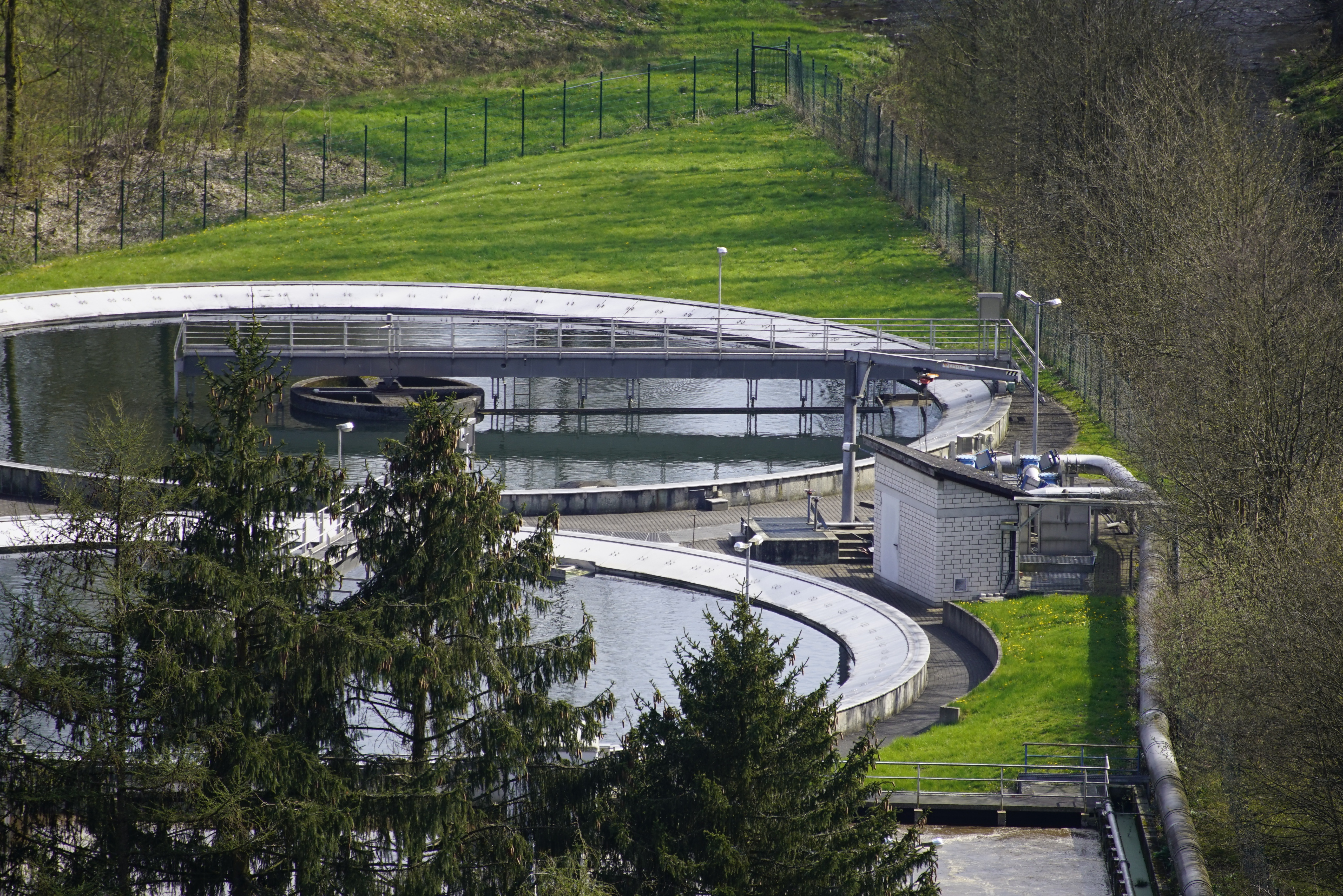 Clarifier basins monitored by RC SCADA